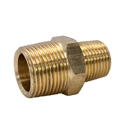 Brass Reducing Nipple NPT    1/4"(6mm) x 1/8"(4mm)       02N73-0402      