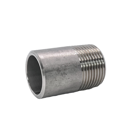 Stainless Steel Weld Nipple BSP 1/4" (6mm) x 30mm Long SSWN08
