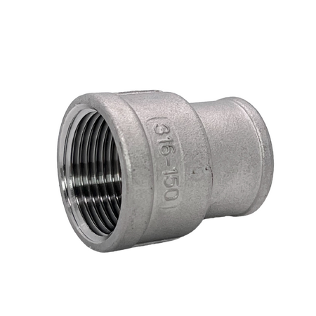  Stainless Steel Reducing Socket NPT 1/2" (15mm) x 3/8" (10mm) 31SSN29-0806