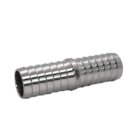  Stainless Steel Hose Joiner 1/4" (6mm) Barbs 31SSP07-04