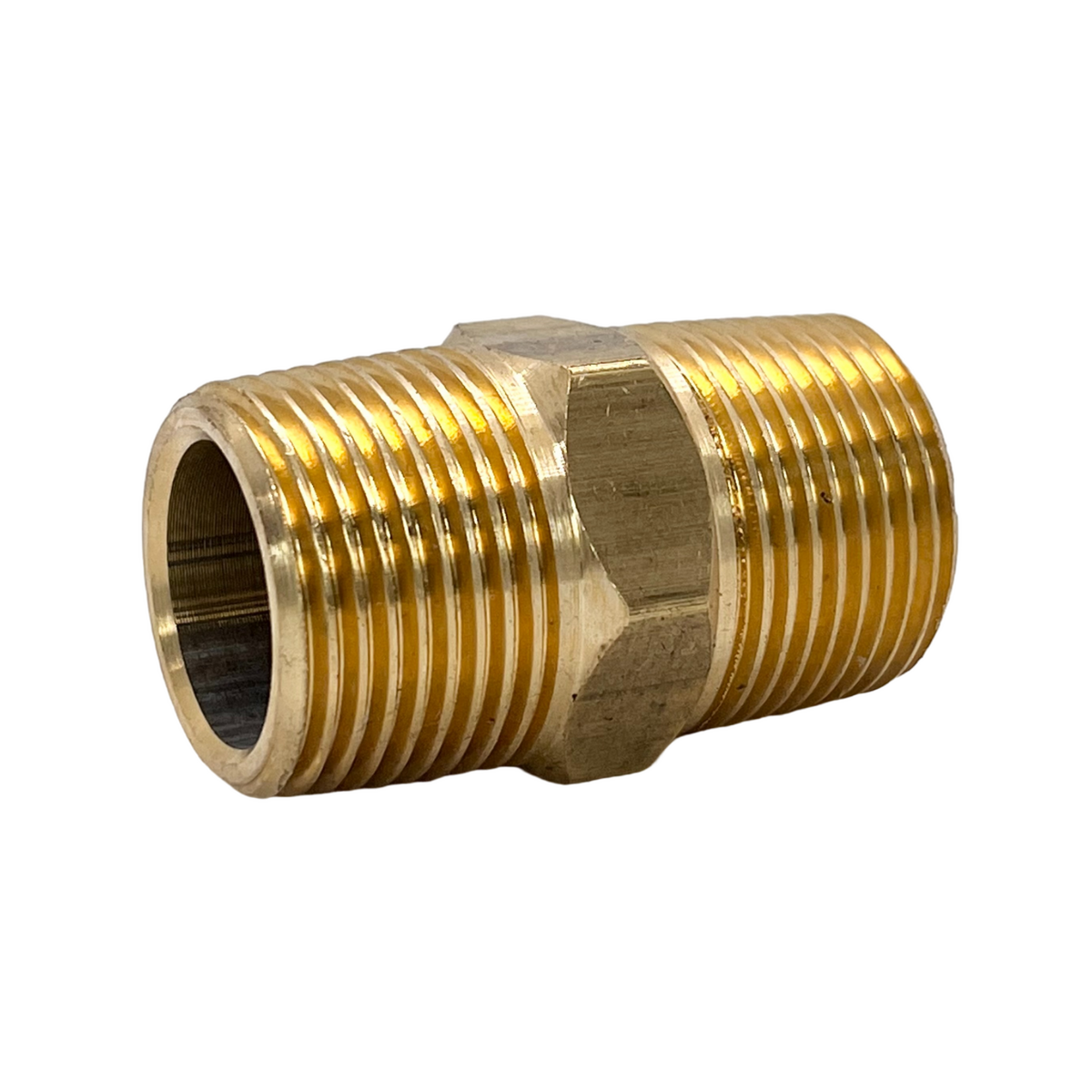 20mm X 10mm Brass Hex Nipple BSP 3/4 x 3/8