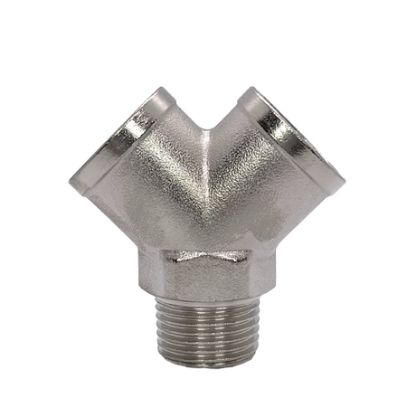  Brass MF Y Piece BSP   1/8"(4mm)  x 1/8"(4mm) x 1/8"(4mm)    0175MF-02           