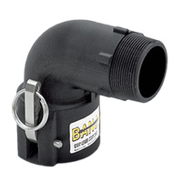Banjo B Camlock  2" 90 Deg Female Coupler x 2" Male Thread 200B90  