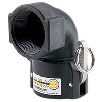 Banjo D Camlock 2" 90 Deg Female Coupler x 2" Female Thread 200D90   