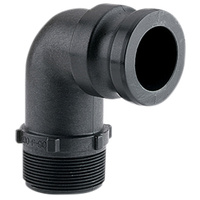 Banjo F Camlock  2" 90 Deg Male Camlock x 2" Male Thread 200F90   
