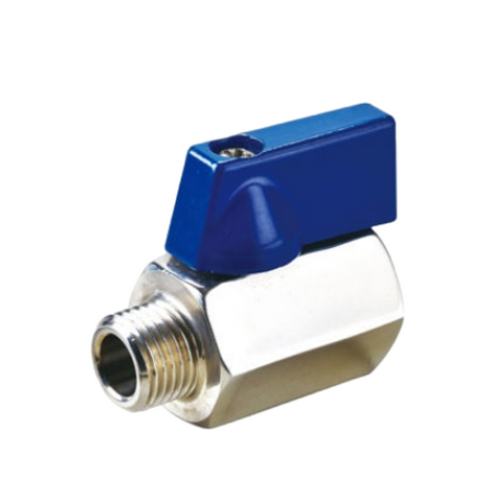 Stainless Steel Mini Ball Valve MF BSP    1/4" (6mm)    30SSMBM04    