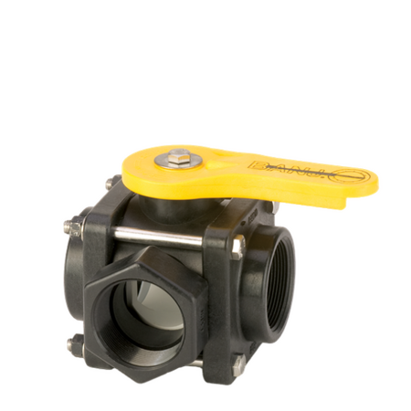 Banjo Ball Valve  3 Way Side Load    3/4" NPT Ports   V075SL