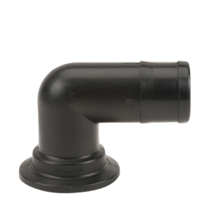 Banjo Flange Fitting 1" Flange x  3/4" 90 Hose Barb M100075BRB90