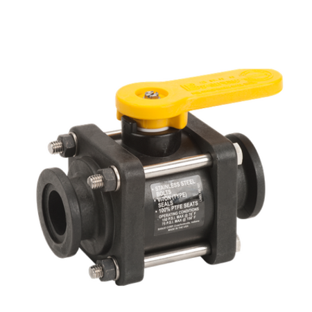 Banjo Ball Valve 1"  Standard Port Flange   2 Way   MV100CF