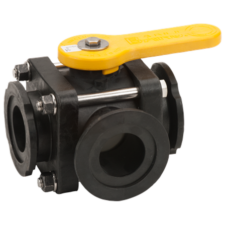 Banjo Ball Valve  3 Way   Side Load    2" Standard Port Flange    MV200SL