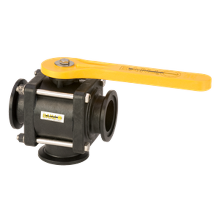 Banjo Ball Valve 3 Way Bottom Load    2" Full Port Flange     MV220BL