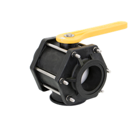 Banjo Ball Valve 3 Way Bottom Load    3" Full Port Flange     MV300BL