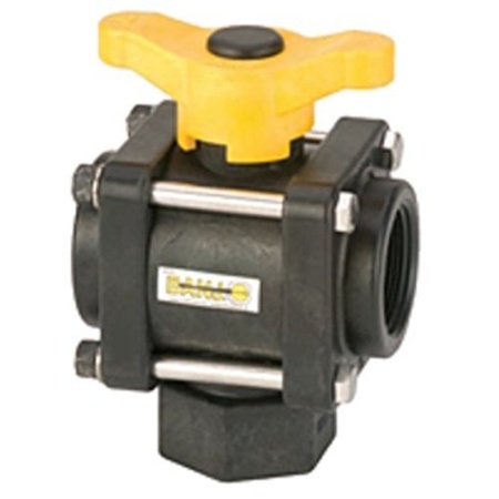 Banjo Ball Valve 3 Way Bottom Load    1" NPT Ports     V100BL