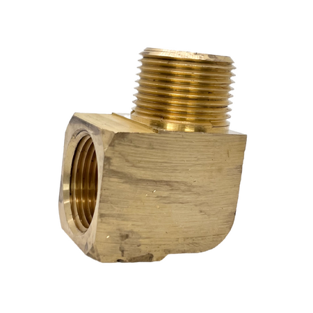 Brass Extended MF Elbow BSP