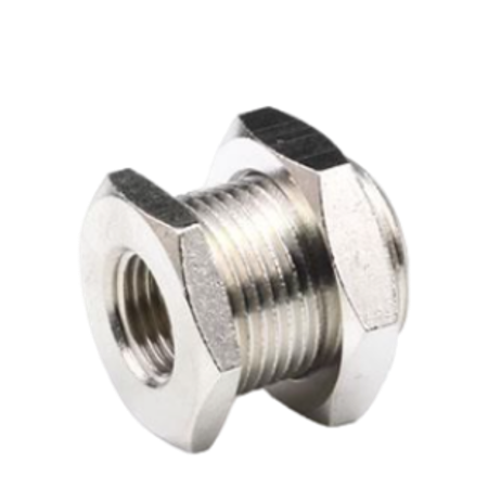 Nickel Plated Brass Female Bulkhead BSP