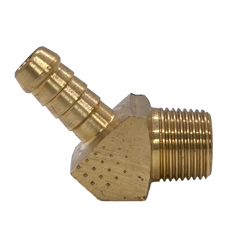 Brass Male Hose Barb Elbow 45 BSP  