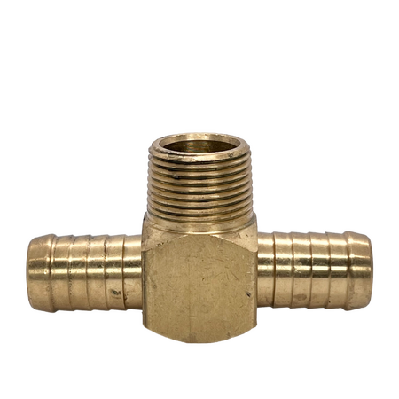 Brass Hose Barb Branch Tee BSP