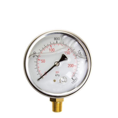 Pressure Gauges Liquid Filled 100mm