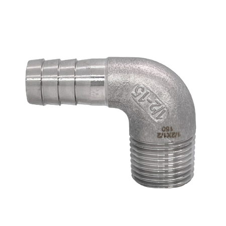 Stainless Steel Male Barb Elbow BSP