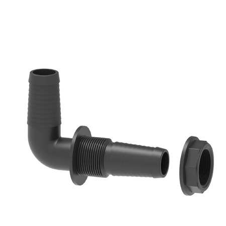 Arag Poly Hosetail Bulkhead Fitting