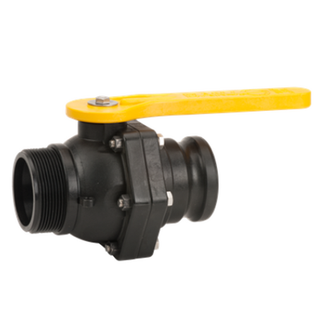 Banjo Stubby Valve (NPT Male Thread x Male Camlock)
