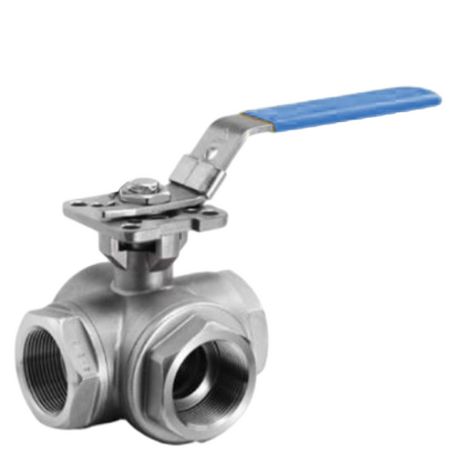 Stainless Steel 3 Way Ball Valve BSP