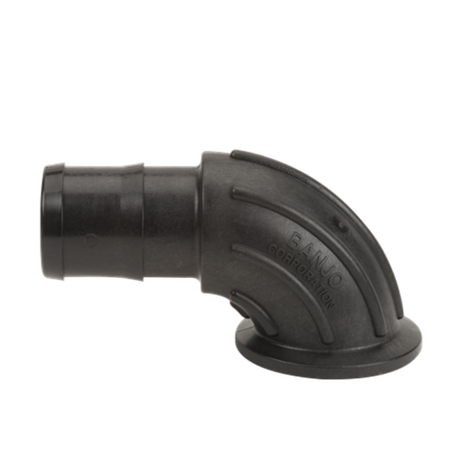 Banjo Flanged Sweep Fitting (Flange x Hose Barb)